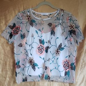 Glance Medium Two Piece Mesh Tank Top